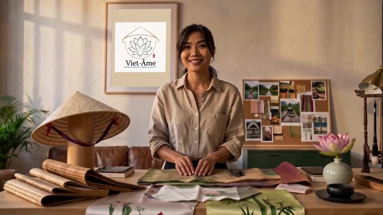 Une maquette de tee-shirt Viet-Âme en cours de création dans l'atelier toulousain
